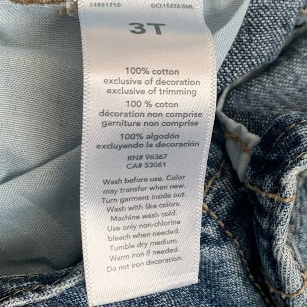 OSHKOSH B’gosh Boys Denim Cotton Overall Sz 3T